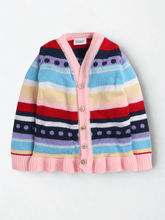 Little Angels Color Pop Rainbow Cozy Cardigan Cardigan Color Pop Rainbow Cozy Cardigan 2-3 years / Pink